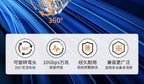 Swivel Bend Cat6a/Cat6/Cat6 Network Cable 10G X 104M Finished Jumper Fine 360° Right Angle RJ45 Connector High-Speed Data Transf