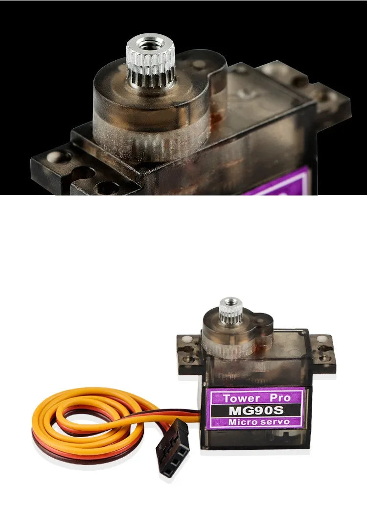 SG90/MG90S 9G Micro Digital Servo 180/360Degree Fixed-Wing Gear Servo Motor for Rc Helicopter Airplane Aircraft DIY Voor Model