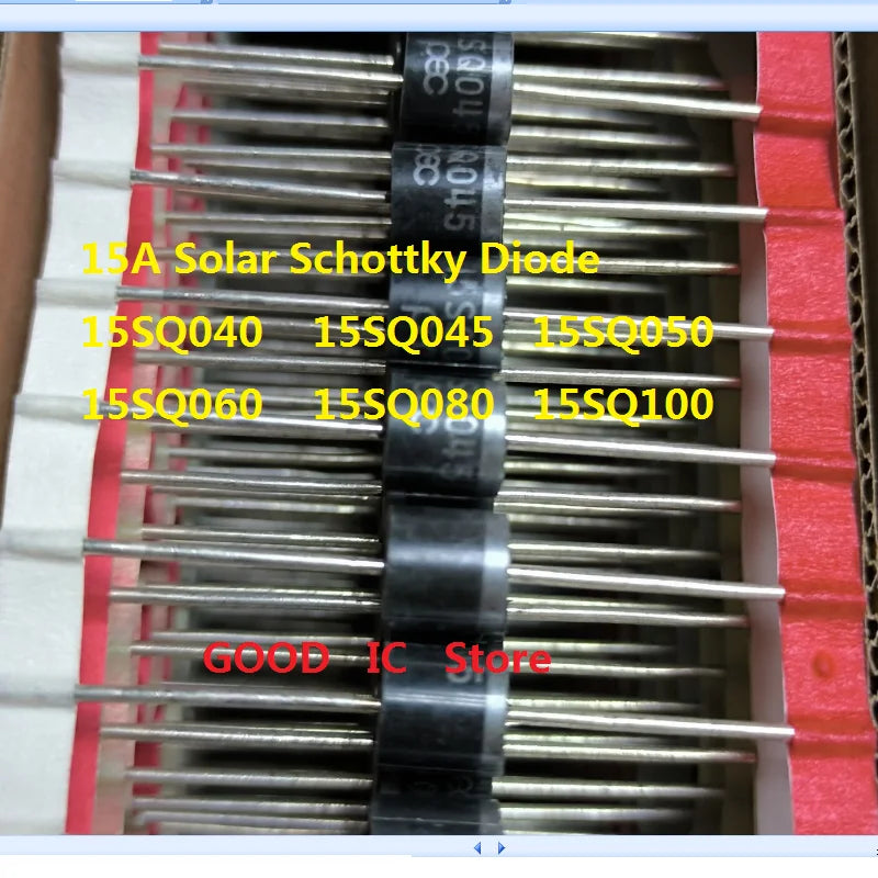 10PCS New R-6 Original 15A Solar Schottky Diode 15SQ040 40V 15SQ045 45V 15SQ050 50V 15SQ060 60 15SQ080 15SQ100 100VAnti Backflow
