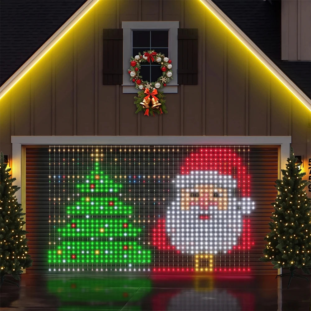 Smart LED Curtain Lights RGB Color Changing String Fairy Lights Curtain APP Control DIY Pattern Music Sync for Bedroom Wall Backdrop Indoor Outdoor Christmas Decorations