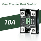 Solid State Relay SSR 10A 25A 40A DC To AC Single Phase Dual Channel Single Control Or Dual Channel Dual Contro