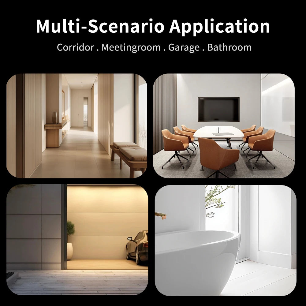 Lincukoo Tuya ZigBee 3.0 Smart 24G Human Presence Motion Sensor Detection 120 Degrees Detection Home Assistant ZigBee2MQTT