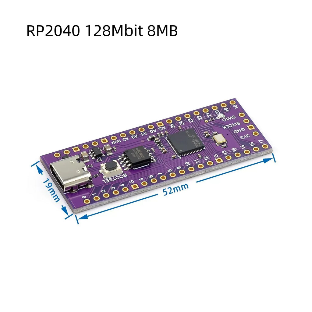 Original Raspberry Pi Pico Development Board, Pico or Pico H with Pin Header, Support MicroPython/C++