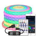 DC5V WS2812B Elliptical Reticulate Pattern Neon Addressable LED Strip WS2812 60Leds/m 360Degree Smart Silicone Led Light IP67