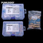 60Values 0.1R 100R 200R 1/2W 1W 2W 3W 1% Metal film resistors kit dip  300R 1K 2K 3K Resistor