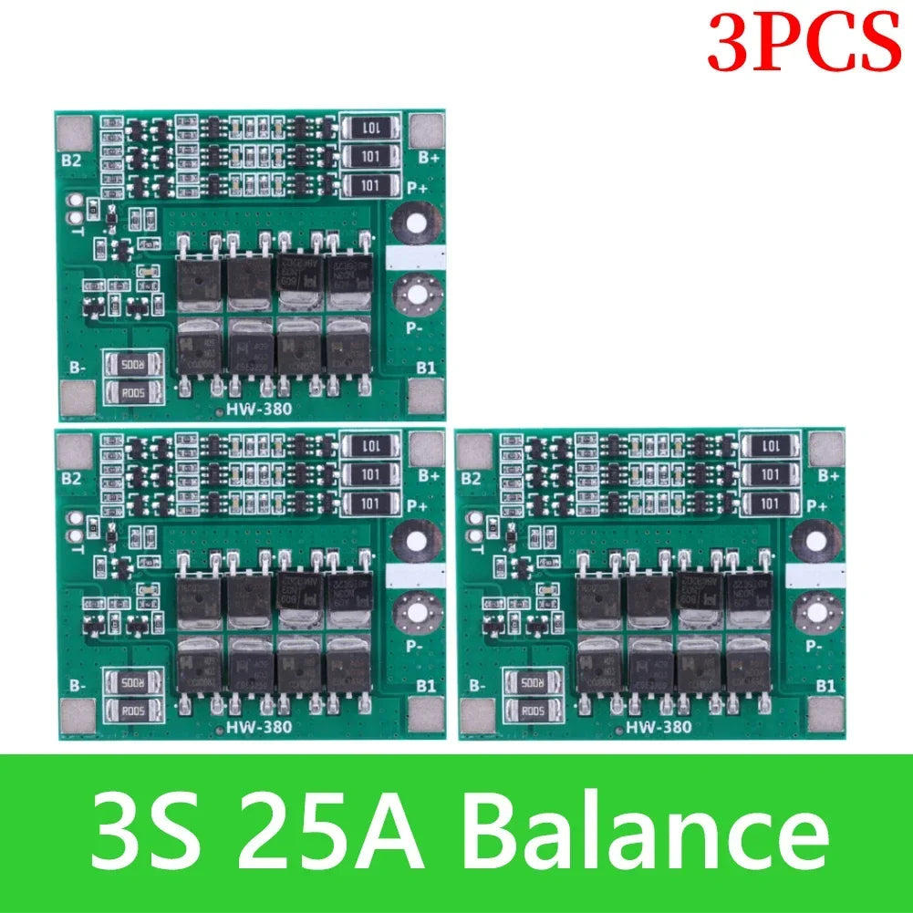 BMS 3S/4S 5A 10A 20A 25A 40A 60A Li-ion Lithium Battery Charger Protection Board 18650 For Drill Motor 12V with Enhance/Balance