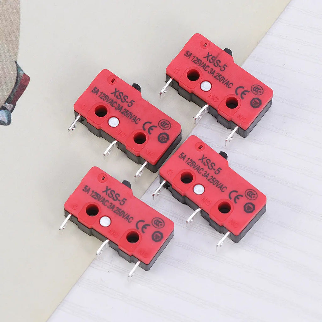 5Pcs Micro Switch Miniature Roller Lever Type Xss-5 250Vac 3A High Sensitivity Momentary Action Limit Switches for Appliance