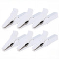 32A 55MM HV Alligator Clip for Banana Plug 4mm Multimeter Pen Cable Probes Crocodile Clip 6pcs Battery Test Clip
