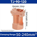 Electrical Equipment TJ Series Split Bolt Connector Sturdy Durable Copper Split Bolt Screw Terminal