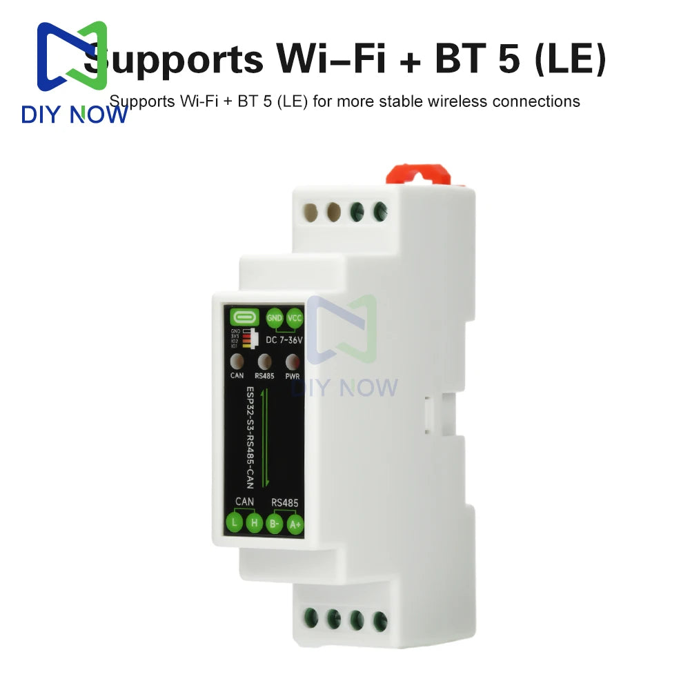 ESP32-S3-RS485-CAN 1-way WiFi Bluetooth Relay Industrial Control Board Isolated RS485/CAN Industrial Expansion Module or Sensor