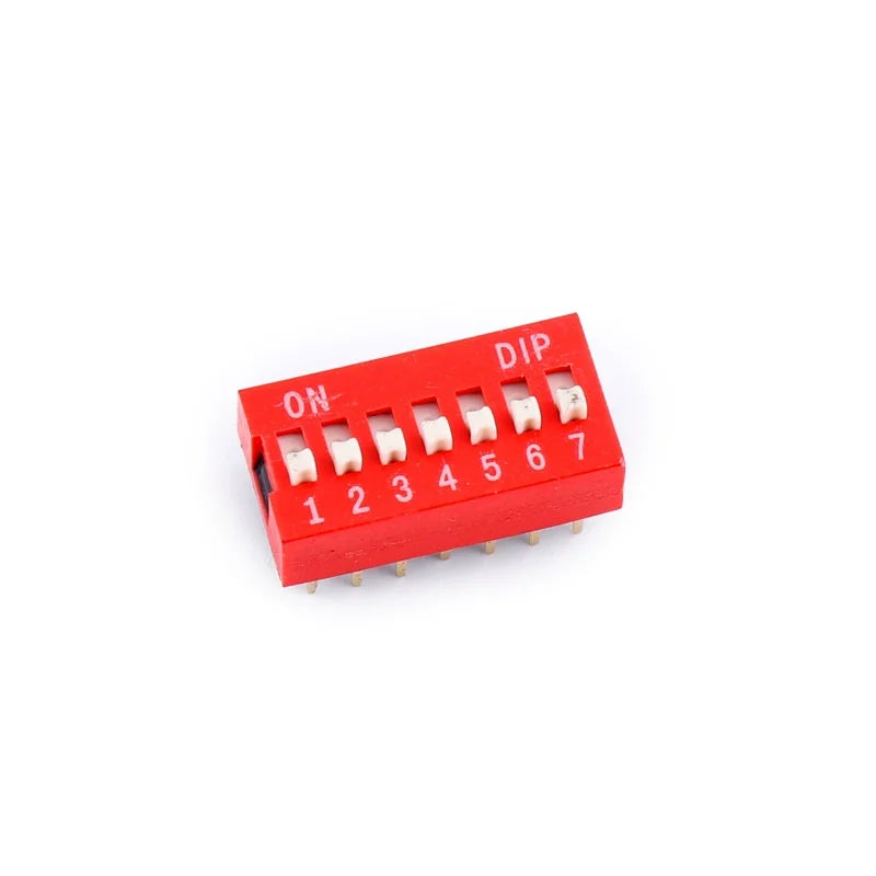 5PCS Slide Type Dip Switch Double Row Toggle Switches Module 2.54mm 1P2P3P4P5P6P7P8P9P10P-12PIN Position For Circuit Breadboards