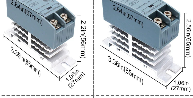 SSR Solid State Relay DIN Rail Relay With Heatsink 10A 25A 40A 60A 80A 100A 120A DC - AC DC - DC AC - AC Single Phase Control