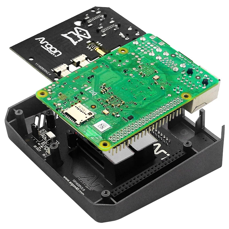 Argon One V2 Case for Raspberry Pi 4 Model B Passive Cooling Metal Shell Optional M.2 NVMe SSD Expansion Board for Argon ONE V2