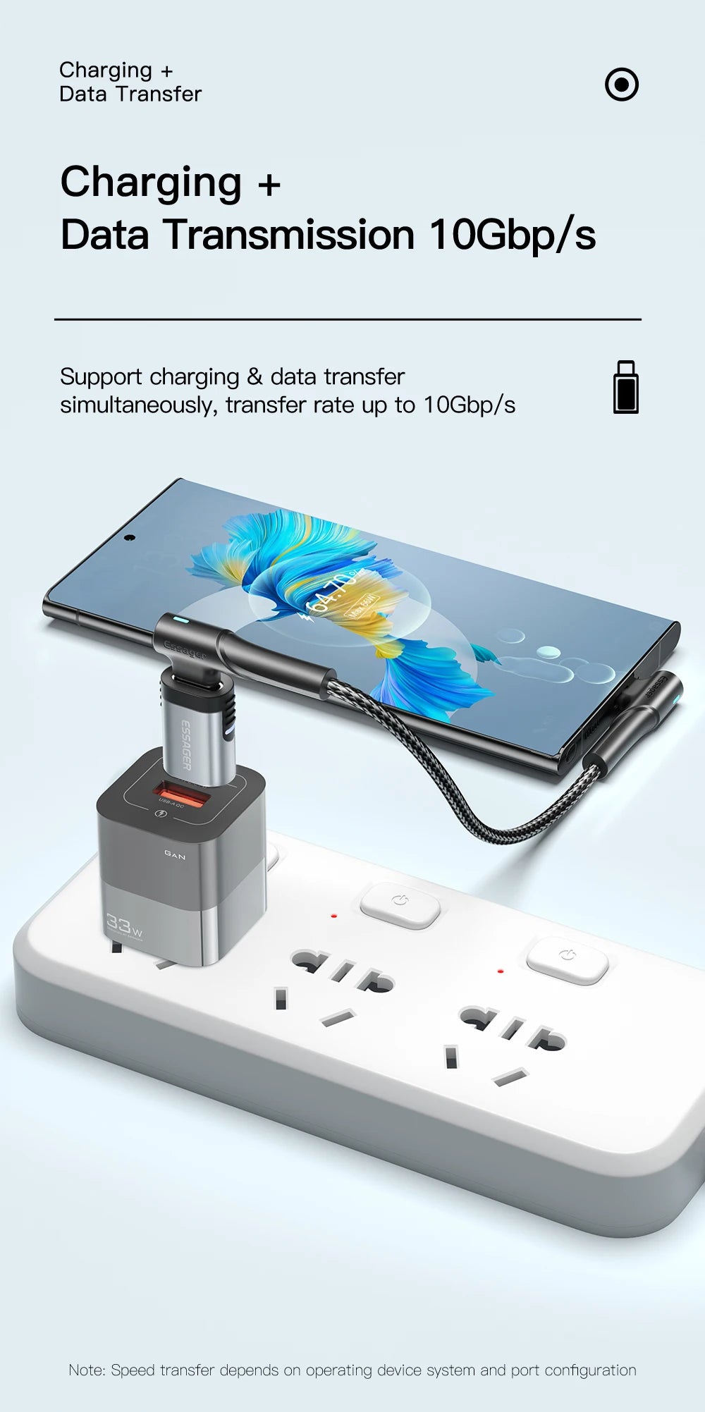 Essager 100W Magnetic Adapter 24Pins USB Type C PD 3.0 Fast Charge Cable Converter for Ipad Pro Macbook Magnet Adapter Connector