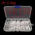 1Box JST SH 1.0mm / JST 1.25mm / PH 2.0mm / XH 2.54 Pitch 2/3/4/5Pin Male Female Plug Socket Plastic Housing Terminal Connector