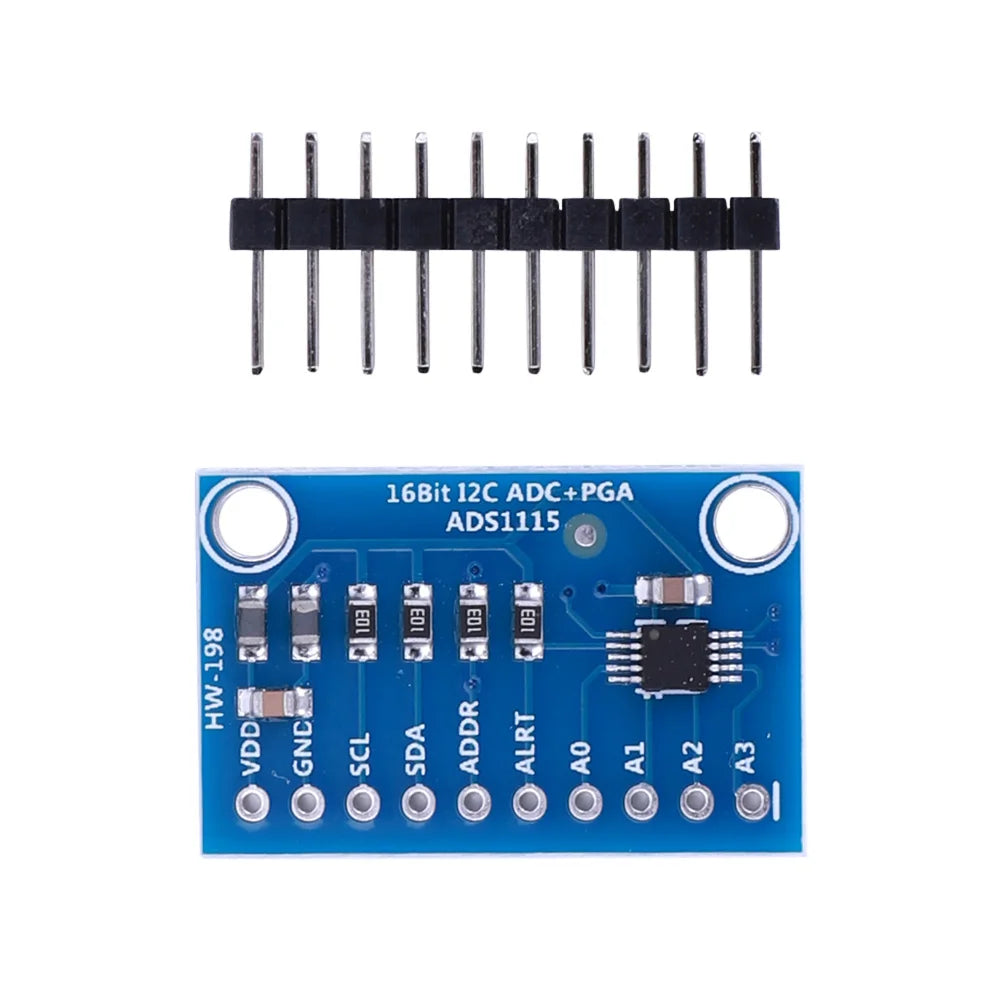 ADS1115 ADC Analog-to-Digital Converter Module with Programmable Gain Amplifier 16 Bit I2C 2.0V To 5.5V for Arduino Raspberry Pi