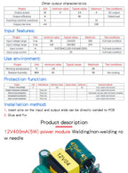 AC-DC 3.3V/5V/12V Precision Buck Converter AC 220v to 5v DC step down Transformer power supply module 1A 12W