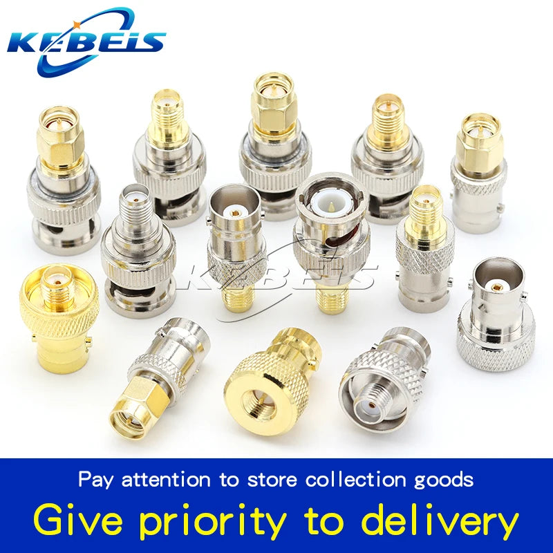 2PCS SMA Male Female to BNC Male Female Adapter SMA to BNC Connector for Wireless LAN Device, Coaxial Cable, Radio Antenna Adapt
