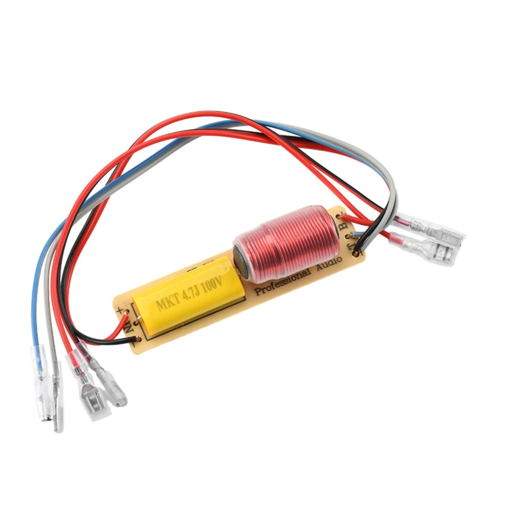 80W 2 Way Hi-Fi Audio Treble Bass Frequency Divider DIY Stereo Sound Speaker for Car A-pillar High-low Frequency Modification