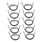 10Pcs Temperature Sensor Probe NTC Thermistor Temp Transducer 5x25mm Cylindrical Head 500mm10K B3435