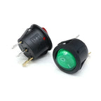 1~300pcs KCD1 LED Rocker Switch Round 2/3Pin ON-OFF-ON 2/3 Position 6A/250VAC 10A/125VAC SPST 23mm Car Push Button Switches