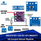 INA219 GY-169 GY-471 MAX471 3A Current Sensor Module Consume Current Detection Module for Arduino DC 0 -30V