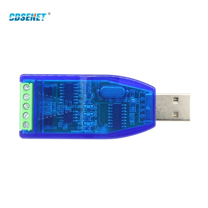 USB To RS485 RS422 RS232 TTL Industrial Converter CDSENET E810-U Series FT232 3.3/5V Power Signal Isolation Type-C