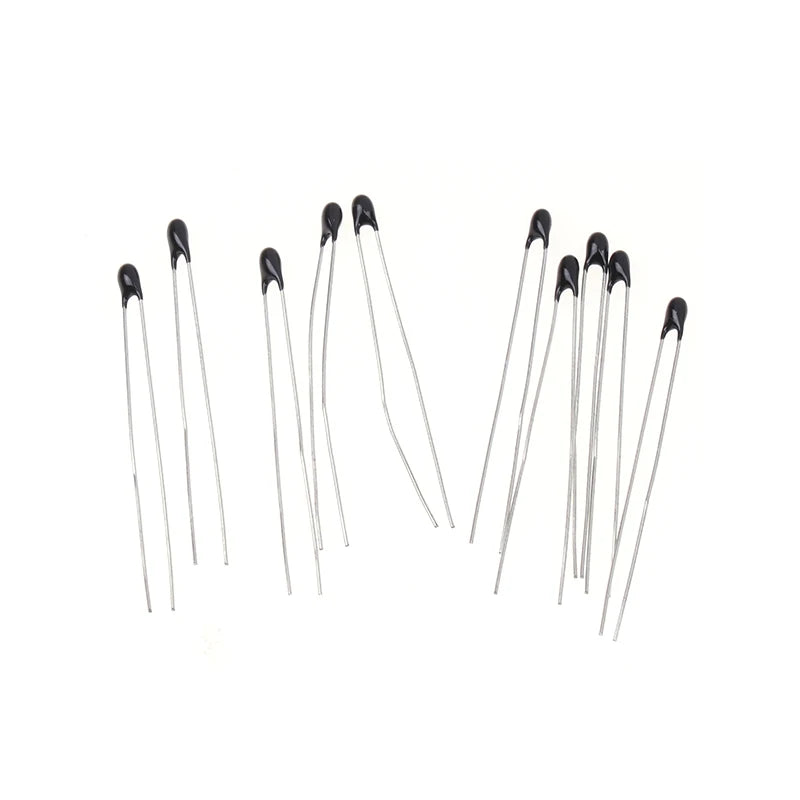 10pcs NTC Thermistor Thermal Resistor MF52A103F 3435 Thermistor B3435 NTC-MF52A-103F 10K Ohm 1% Temperature Sensor Wholesale