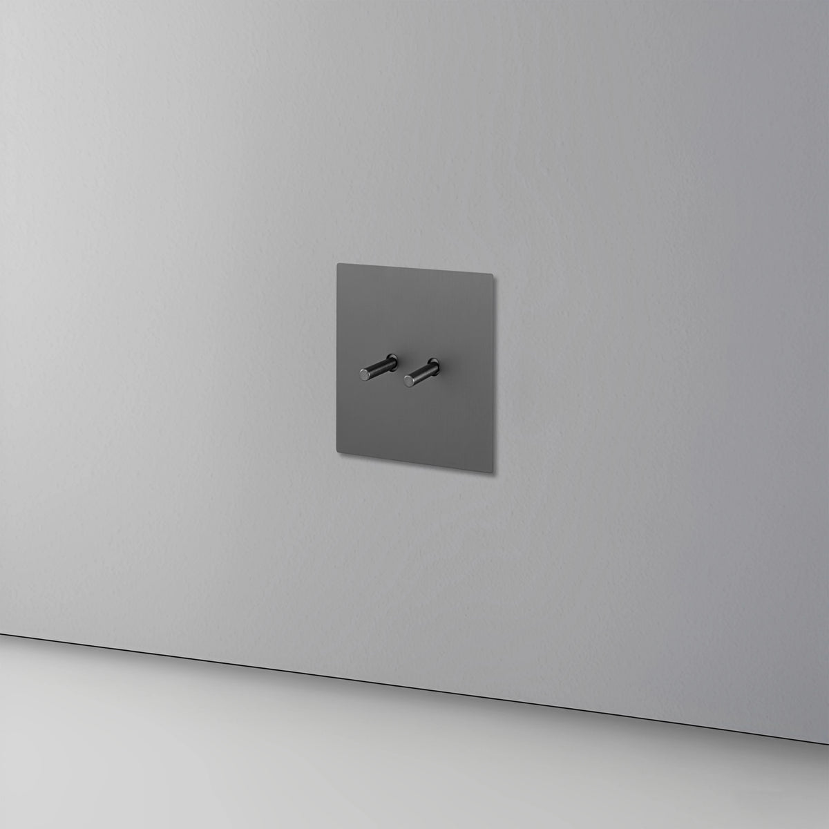 Avoir Wall Toggle Switch Gray Stainless Steel Panel Light Switches 2Way Power Socket Europe Korea French Electrical Outlets Home