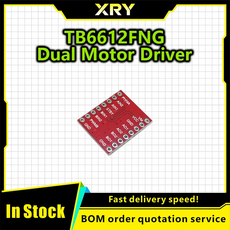 TB6612  Dual Motor Driver 1A TB6612FNG for Arduino Microcontroller Better than L298N