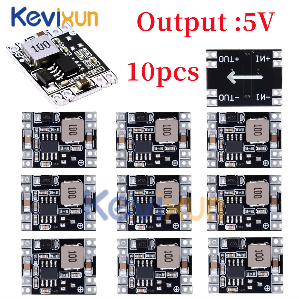1pcs/5pcs 3.3V 5V 9V 12V Power Module Adjustable MP1584EN DC DC 3A Power Step-Down Descending Output Module LM2596