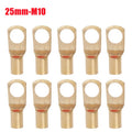 10/25/50/100pcs Copper Lug Ring Wire Connectors Bare Cable Electric Crimp Terminal SC6-6 SC6-8 SC10-6 SC10-8 SC16-6 SC25-6
