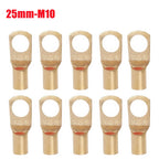 10/25/50/100pcs Copper Lug Ring Wire Connectors Bare Cable Electric Crimp Terminal SC6-6 SC6-8 SC10-6 SC10-8 SC16-6 SC25-6