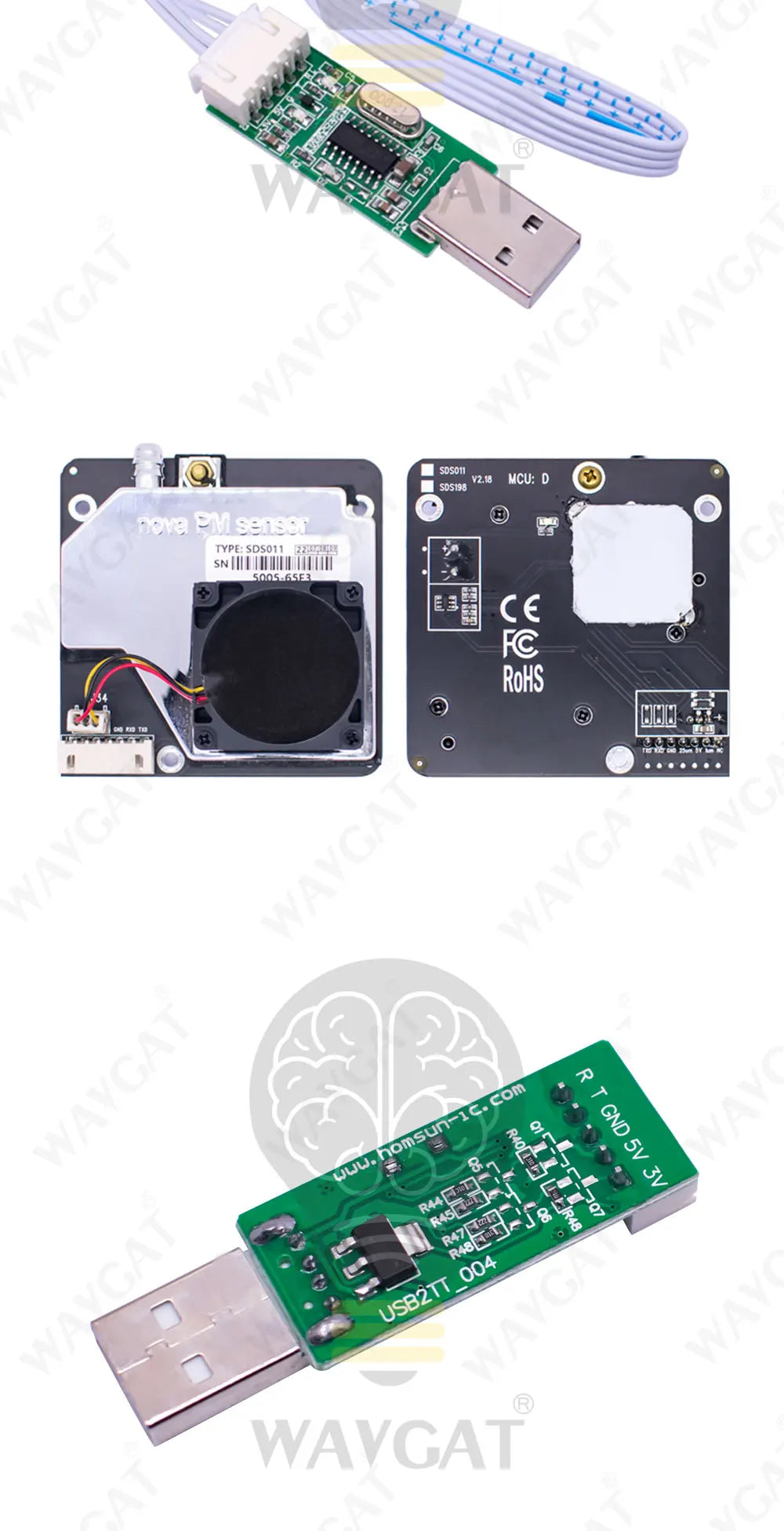 PM Sensor SDS011 High Precision Laser PM2.5 Air Quality Detection Module Super Dust Digital Output
