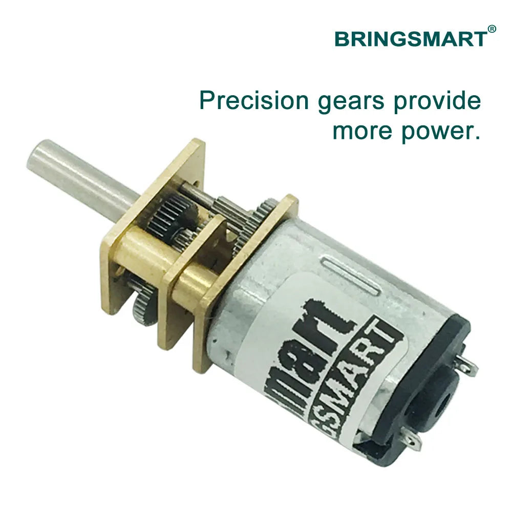 Bringsmart 3V 6V 12V 15-1500RPM N20 DC Gear Motor Reversed Control Low Noise for DIY Electronic Equipment Toys Mini Machine