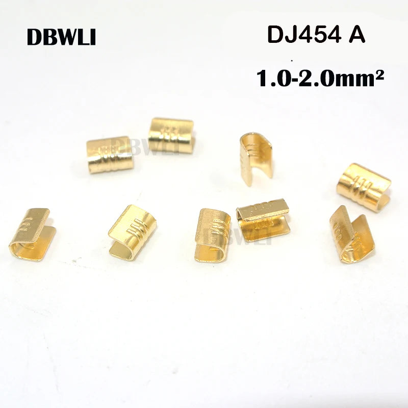 100/200/500/Pcs  U-Shaped Copper Wire Crimps H62 Brass Wire Buckle  Fascia Butt Terminal Quick Connect 454TABC 452 453 0.2-10mm2