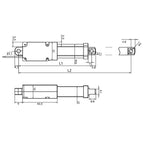 6V 12V 24V Micro New Linear Actuator DC Motor 30/50/75/100/150mm Stroke Customized 188N for Remote Controls Robotics Automation