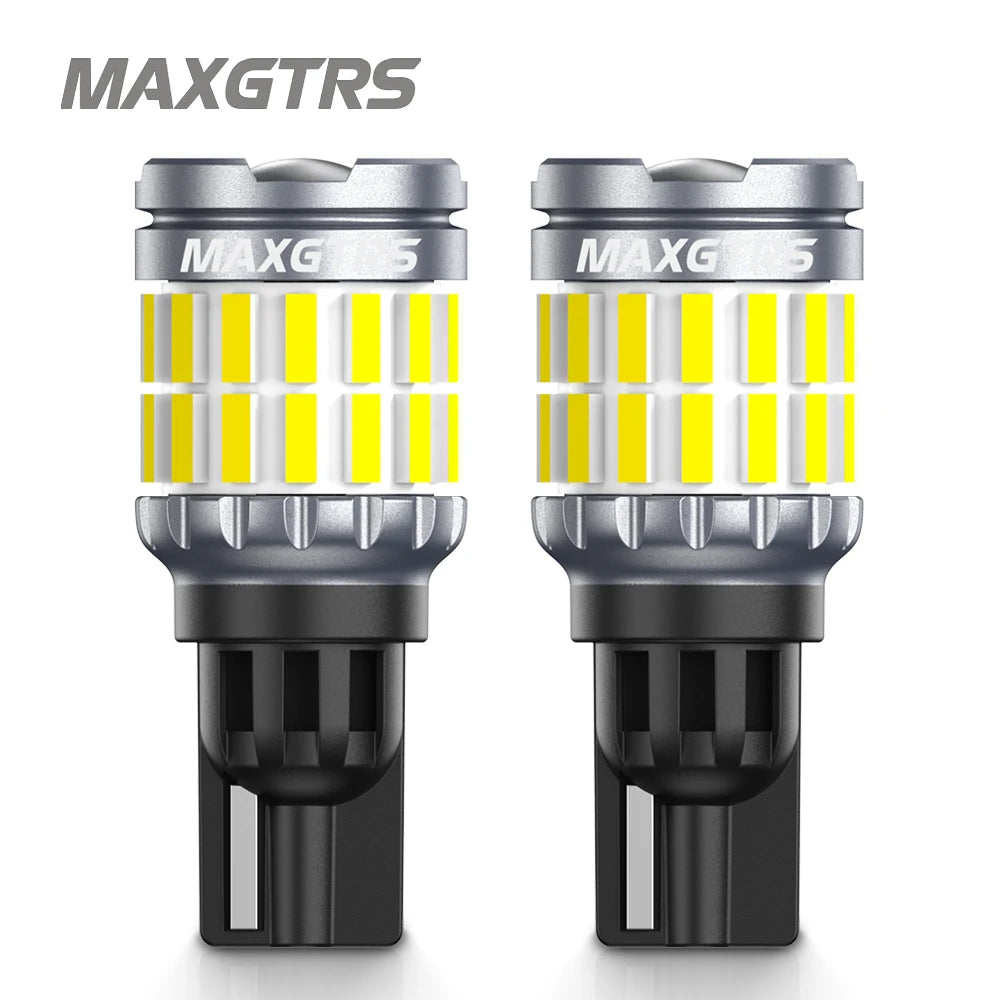 2x 2000LM Canbus T15 T16 LED Reverse Lights 912 W16W W15W Car Back Up Rear Lamp White Red Yellow Amber Super Bright High Power
