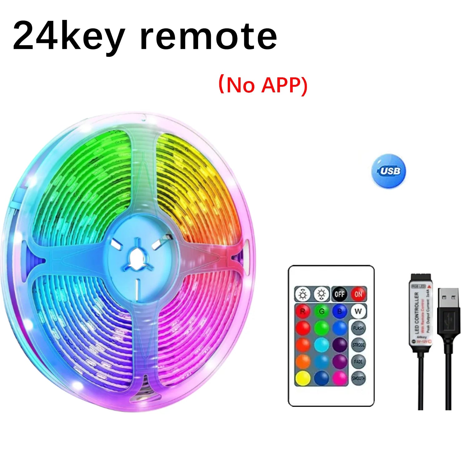 5V USB Led Lights for Room  RGB Led Strip Lights 10m 20m 30m Flexible Ribbon Diode Tape for Room Bedroom Decor TV Backlights
