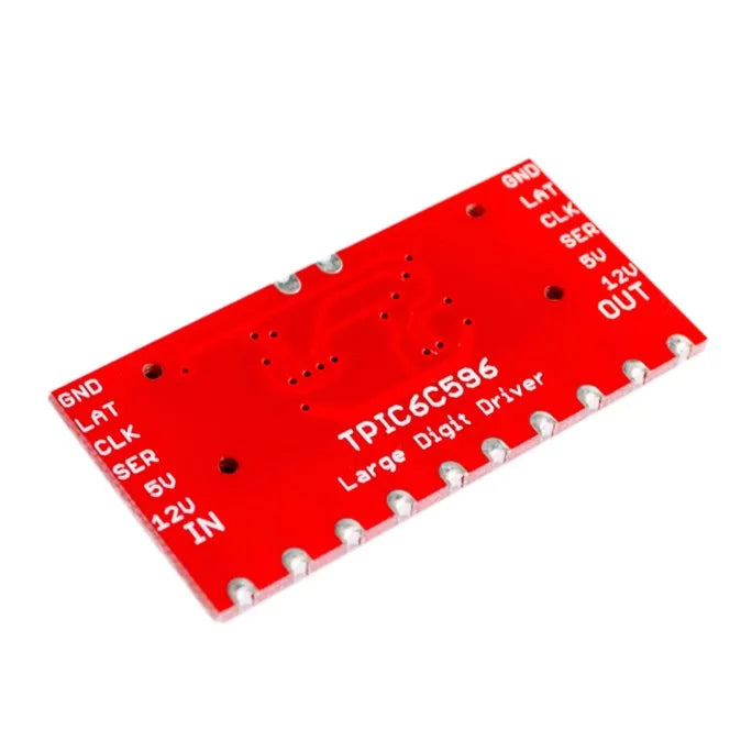 TPIC6C596 8-bit shift register 7-segment displays 7-segment LED
