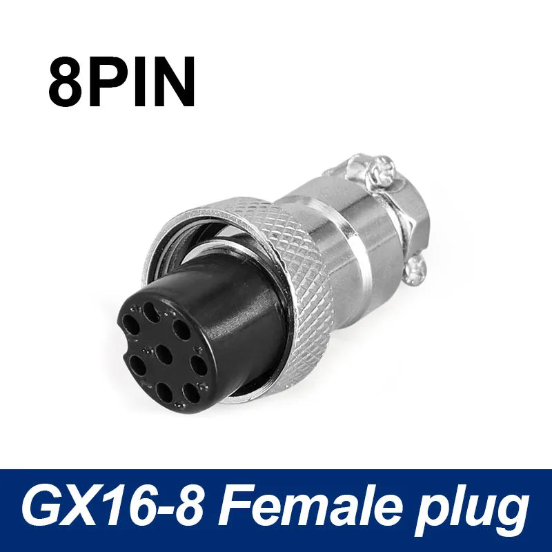 5/8' Female Male Plug GX16 Circular Connector 2Pin3pin4pin 5pin6pin7pin8pin9pin10pin Diameter 16mm L73 RS765 DF16 M16