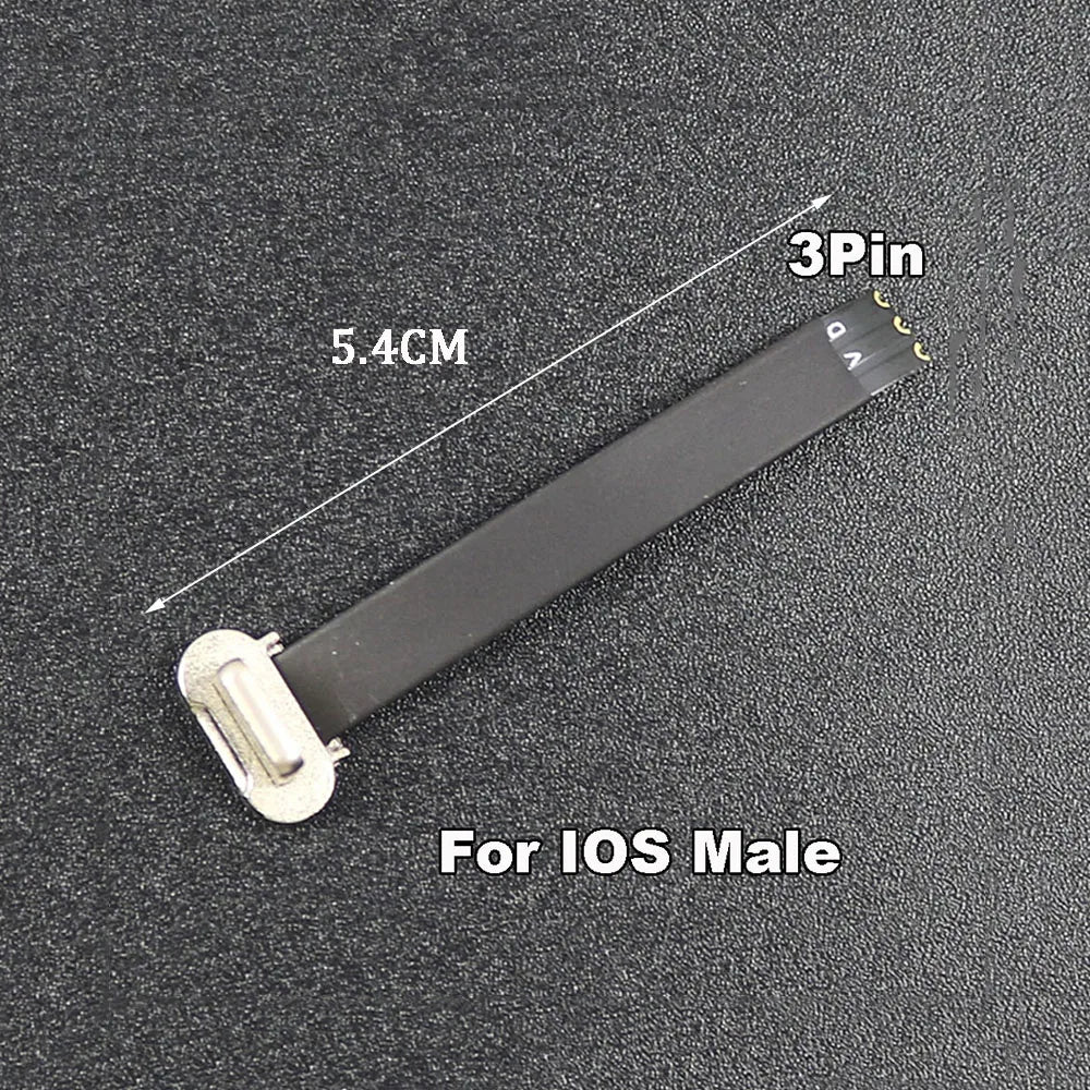 1pc USB C Type-C FPC 2pin3pin with Resistor R1 Soft Flat Cable Male Charging Cable Fast Charge Charging Wire Extention for Phone