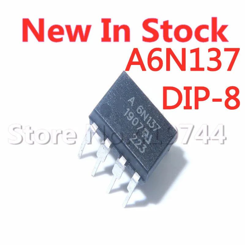 10PCS/LOT 6N137 A6N137 DIP-8 Optocoupler Isolator Logic Output In Stock NEW original IC