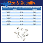 35-200pcs Crystal Oscillator Electronic Kit HC-49S DIP/SMD Ceramic Quartz Resonator Hc-49 Set 4Mhz 6Mhz 8Mhz 12Mhz 16Mhz 20Mhz
