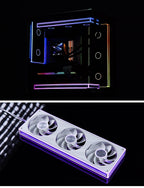 JONSBO ZE-120/240/360 PC Case Fan ARGB Four-sided Thousand-layer Mirror PWM Gaming Combined Cooling Fan