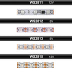 WS2812B WS2811 WS2815 RGBIC Pixel LED Strip Light Individually Addressable 30/60/144Leds/m Tape Rope Lighting WS2812 IP30/65/67