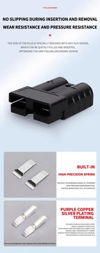 4Pcs/2Pairs 50A/120A  Plug Connector SB50/SB120 Battery Charging Plug  Connectors Plug High Current
