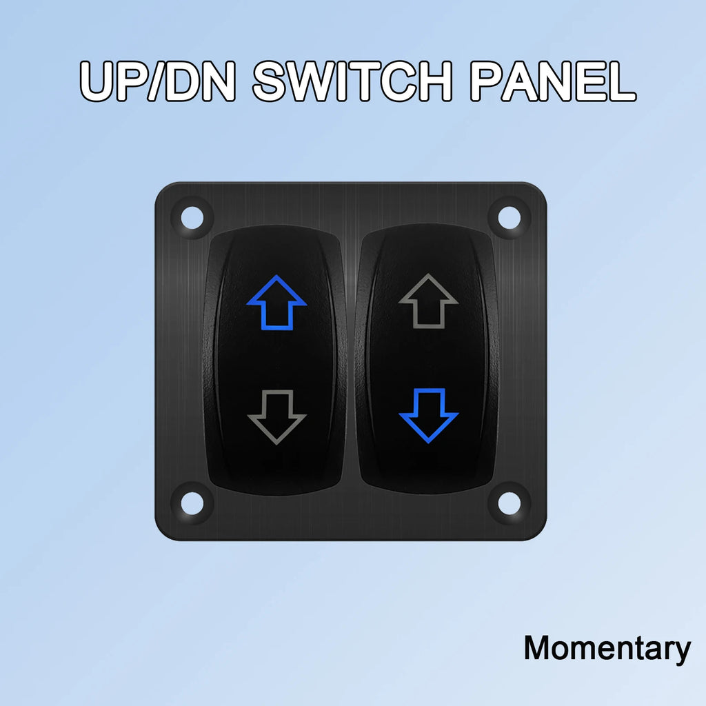 ARROWS 6Pin (ON)-OFF-(ON) DPDT Momentary Switch12V UP/DOWN Polarity Reverse Rocker Switch for ARB/Carling/NARVA Replace