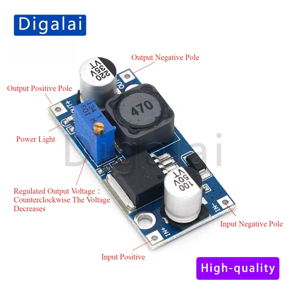 LM2596 Module 2596S DC-DC 3-40V Adjustable Step Down Power Supply 3A Buck Converter Voltage Regulator DIY Electronic Components