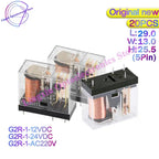 20Pcs/lot Power Relays G2R-1 12VDC 24VDC 220VAC 10A 5Pin SPDT 1C Electromagnetic Relay G2R-1-12VDC G2R-1-24VDC 100% Original New